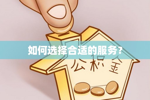 新巴尔虎左旗如何选择合适的服务？